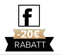Mit Facebook anmelden und 20€ Rabatt sichern!